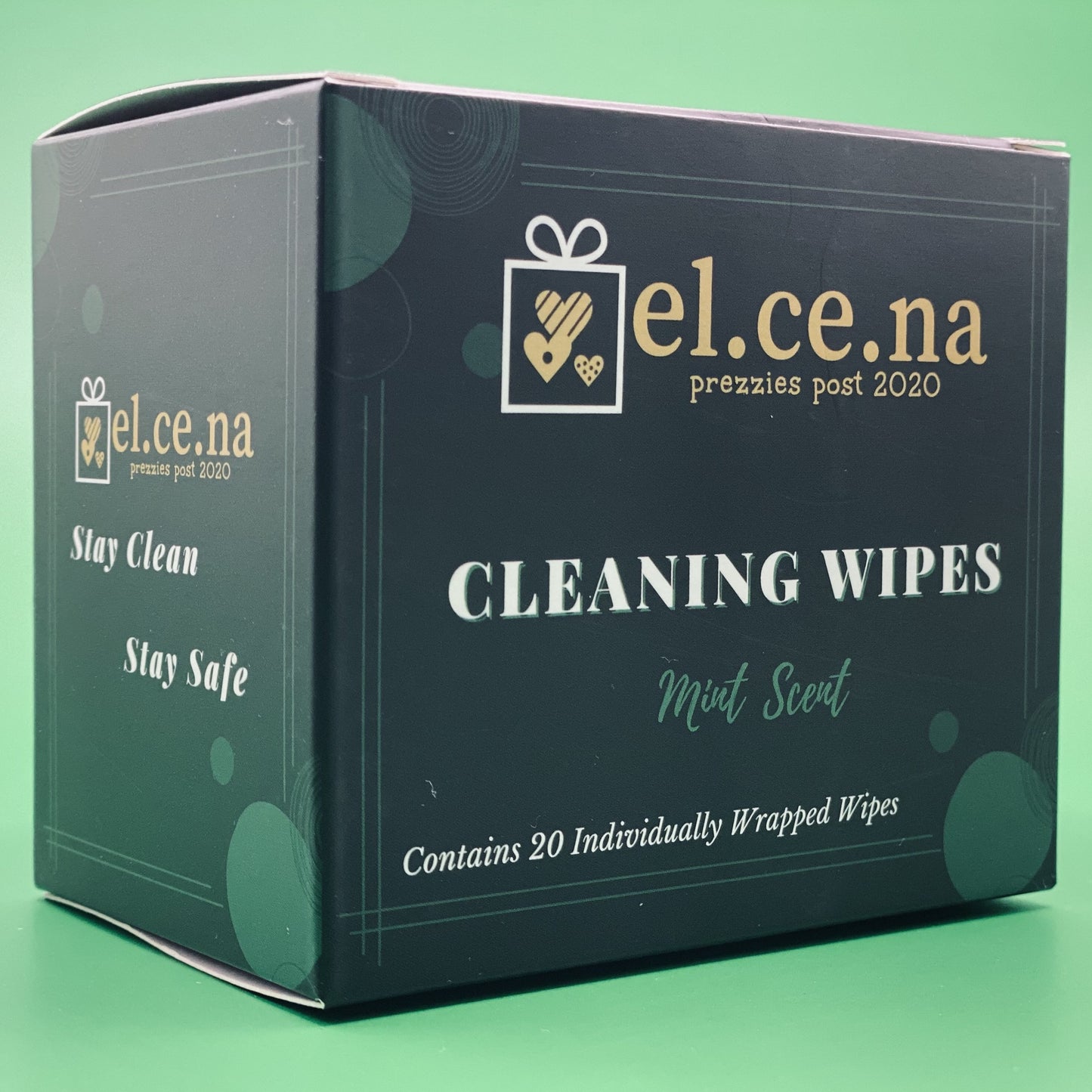 Take Your Own - Mint Scented individually wrapped wet wipes - 20 pack